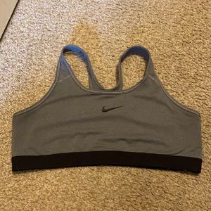 Gray Nike Sports Bra